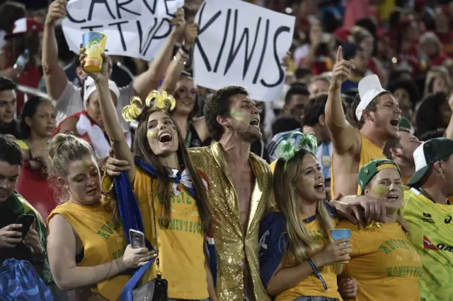 Australian supporters in Rio