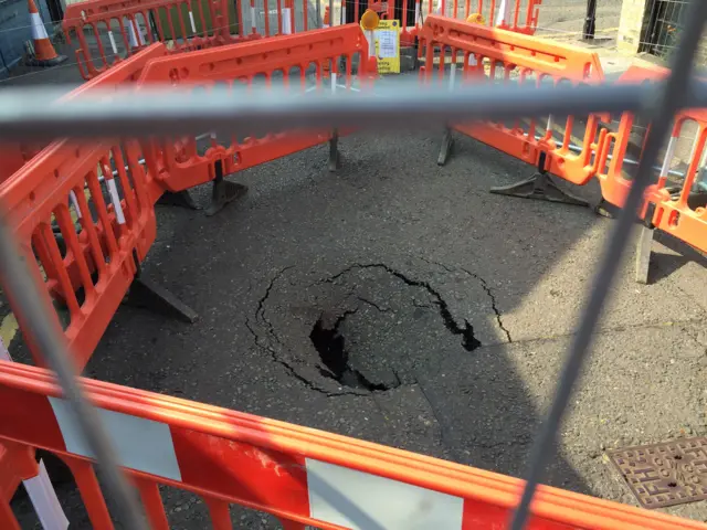 Hole in Cambridge road