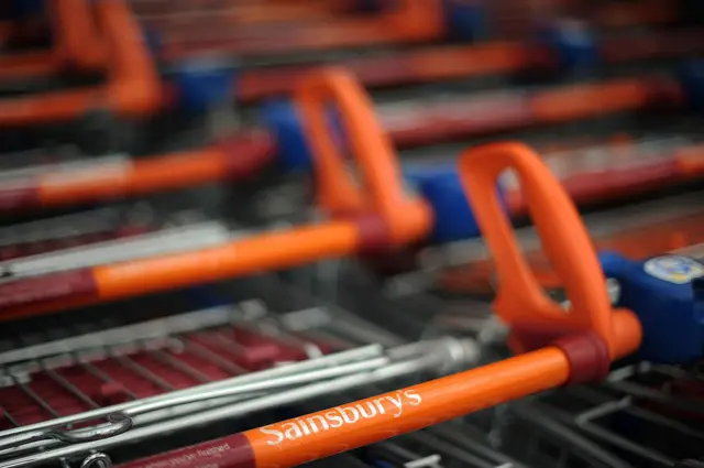 Sainsbury's trolley handles