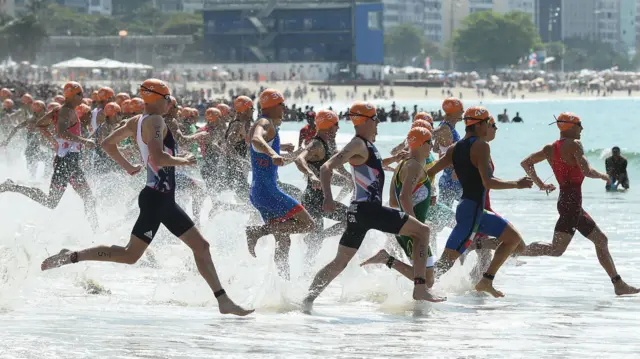 Triathletes at Rio 2016