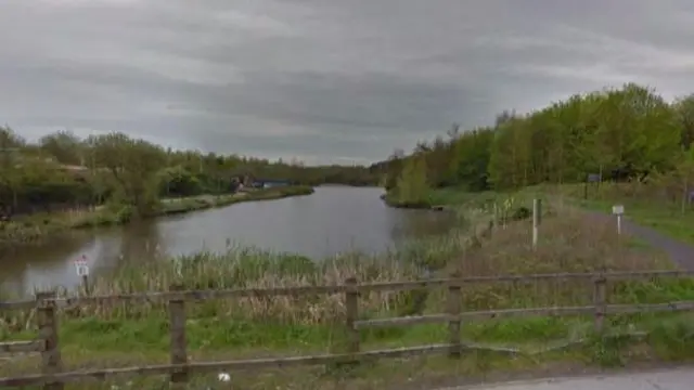 Lake near Burtonhead Road, St Helens