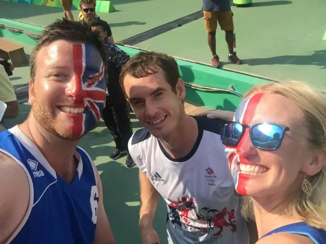 Andy Murray and GB fans