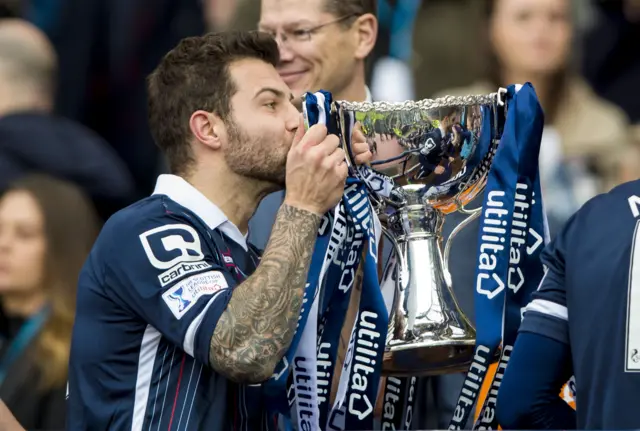 Ricky Foster won the League Cup with Ross County in March