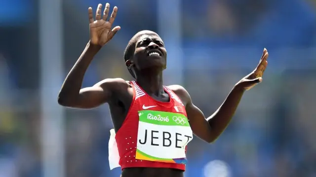 Ruth Jebet wins gold for Bahrain