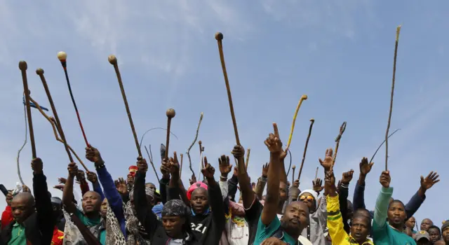 Crowd in Marikana