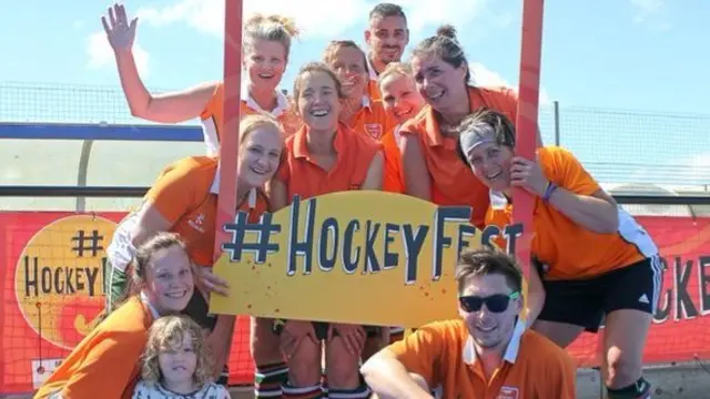 Players advertising #HockeyFest