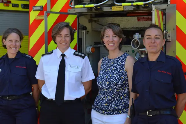 Carolyn Crabbe, Sally Hammond, Etholle George, Hazel Balding