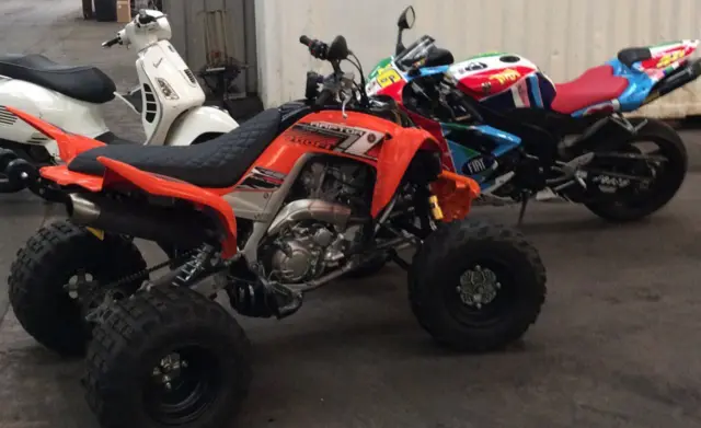 Seized quad bikes