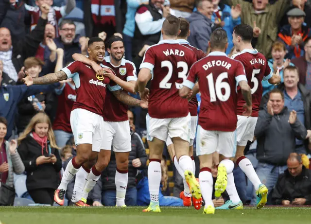 Andre Gray celebrates