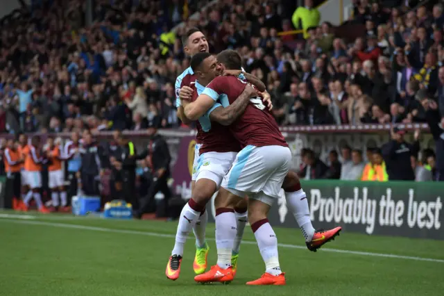 Burnley celebrate