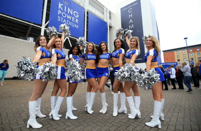 Leicester City cheerleaders