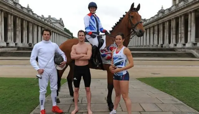 Modern Pentathletes from London 2012 Olympics