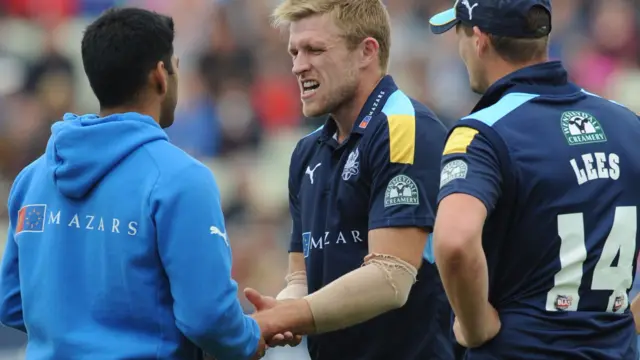 David Willey treated