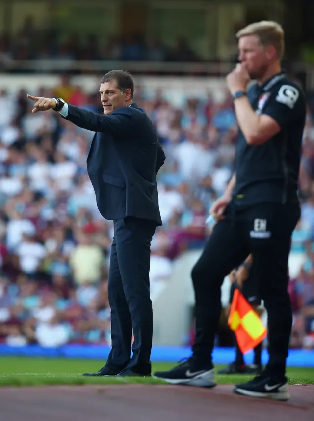 Slaven Bilic and Eddie Howe