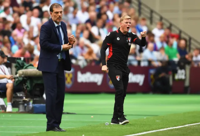 Slaven Bilic and Eddie Howe