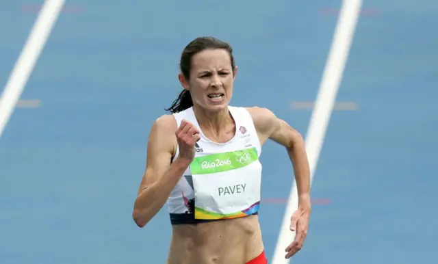 Jo Pavey, Rio 2016. Pic: Martin Rickett/PA Wire