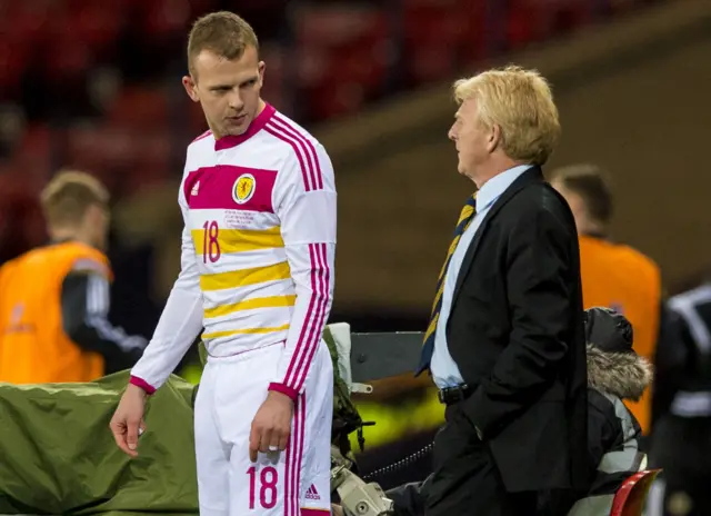 Jordan Rhodes and Gordon Strachan