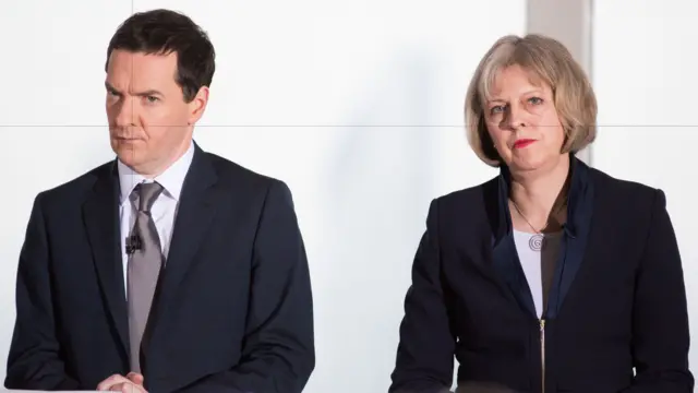 George Osborne and Theresa May