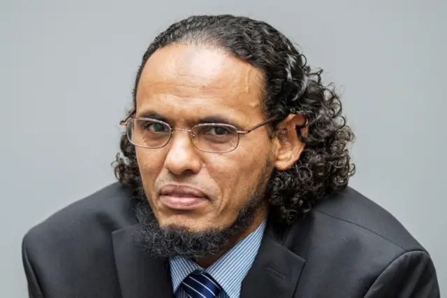 Ahmad al-Faqi al-Mahdi appears at the International Criminal Court in The Hague, Netherlands, August 22, 2016