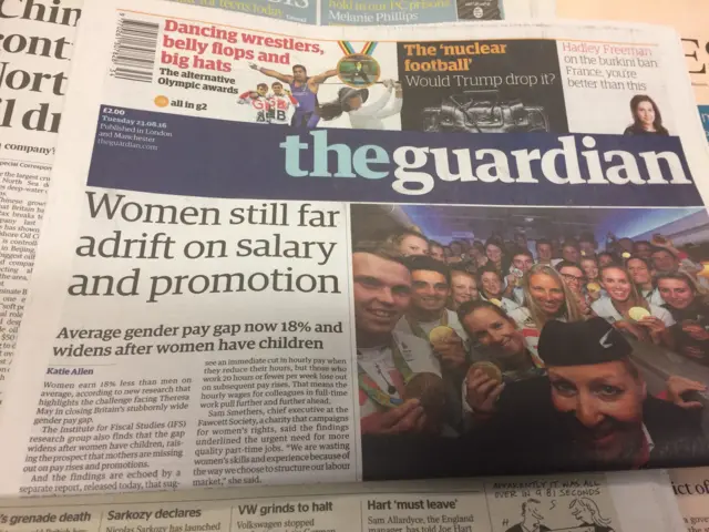 The Guardian front page