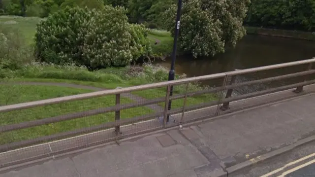 Path under St Peter's Bridge