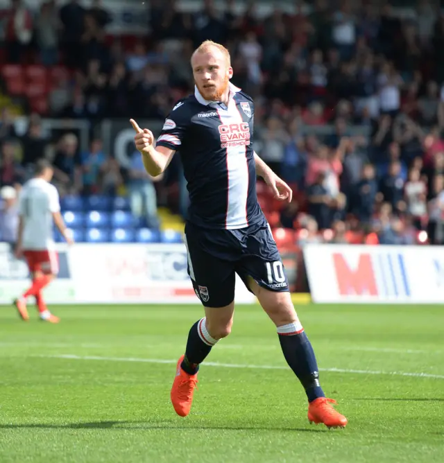 Ross County striker Liam Boyce