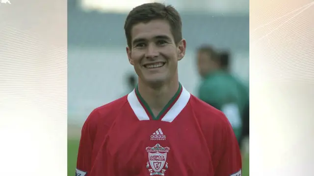 Nigel Clough in Liverpool shirt