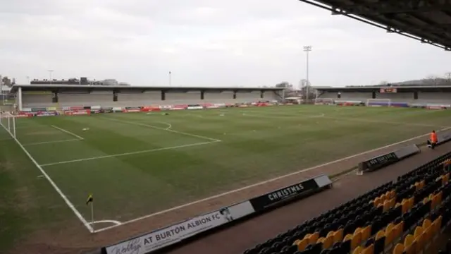 Burton Albion Football Club's Pirelli Stadium