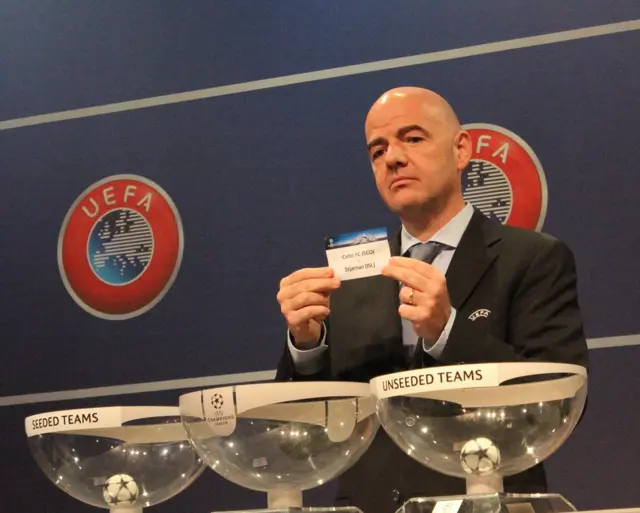 Uefa General Secretary Gianni Infantino