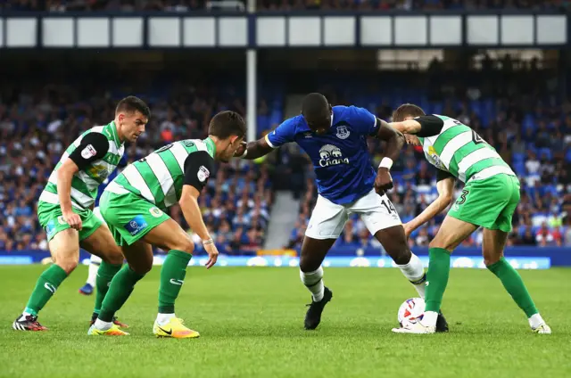 Everton's Bolasie in action