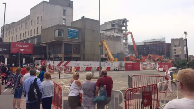 Demolition at Paradise Circus