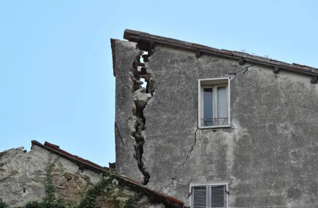 Quake damage in Arquata del Tronto