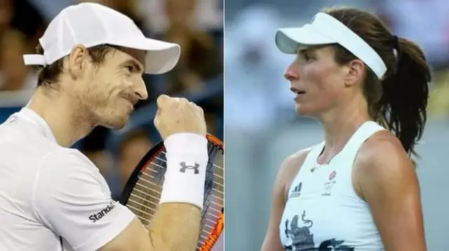 Andy Murray and Johanna Konta