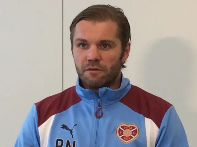 Hearts head coach Robbie Neilson