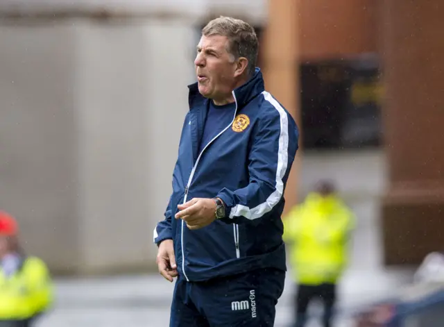 Motherwell manager Mark McGhee