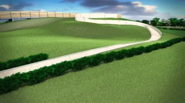 Hill gallop artist's impression