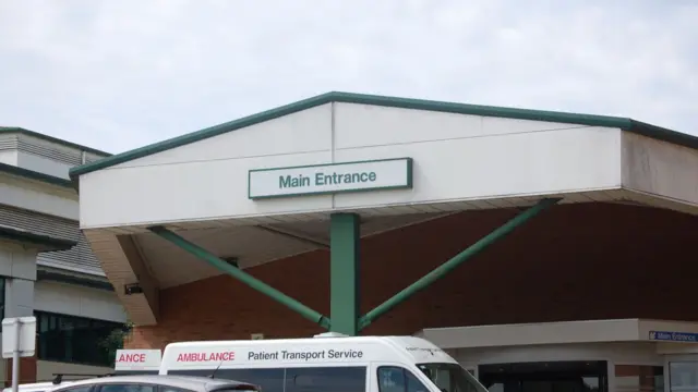 Stafford's County Hospital entrance