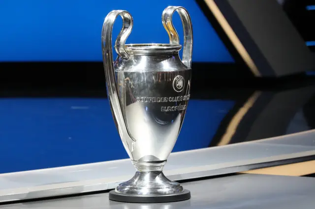 The Champions League trophy