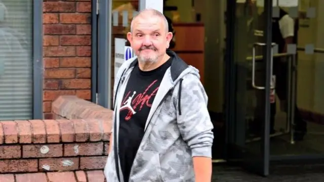 David Hill leaving Stoke-on-Trent Crown Court