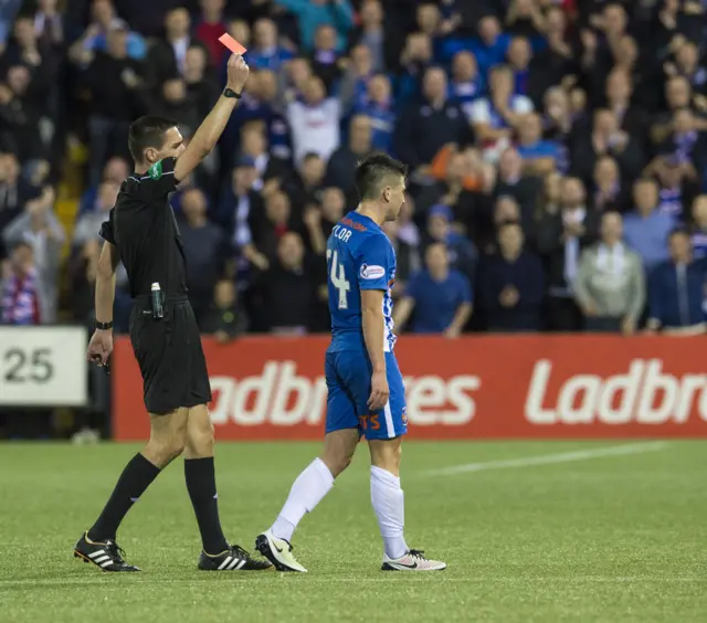 Kevin Clancy sends off Taylor