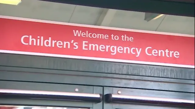 Stafford's Children's Emergency Centre sign