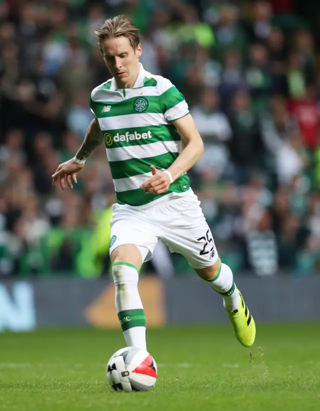 Celtic midfielder Stefan Johansen