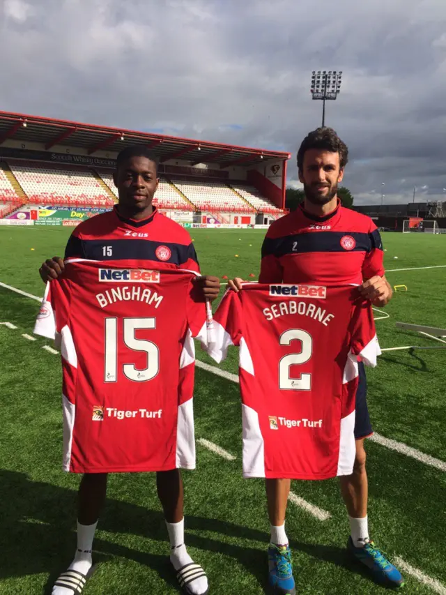 New Hamilton signings Rakish Bingham and Dan Seaborne