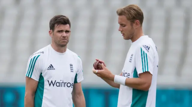 James Anderson and Stuart Broad