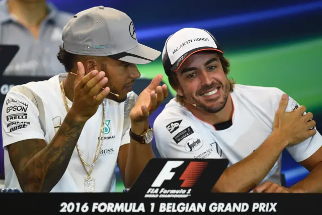 Hamilton and Alonso