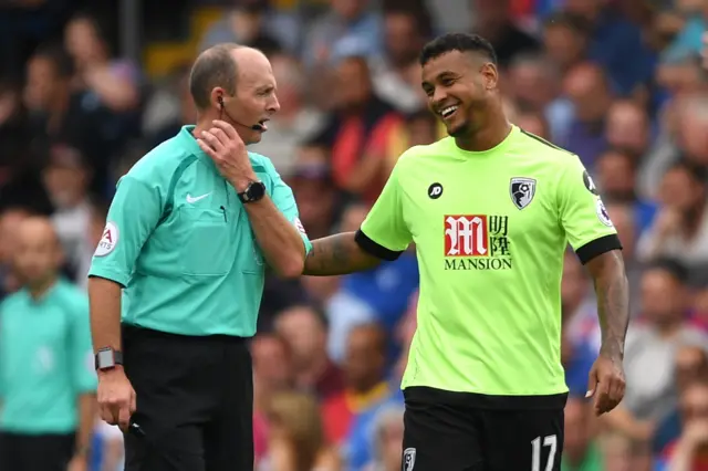 Josh King and Mike Dean