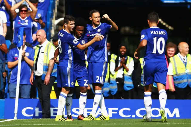 Chelsea celebrate