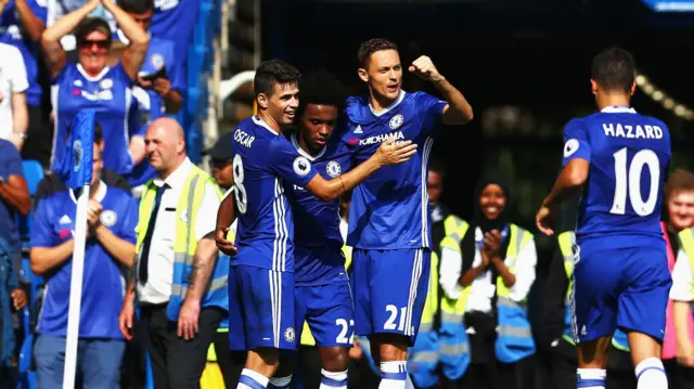 Chelsea celebrate