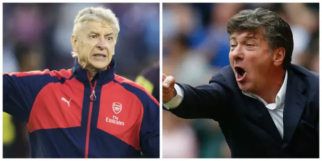 Arsene Wenger and Walter Mazzarri