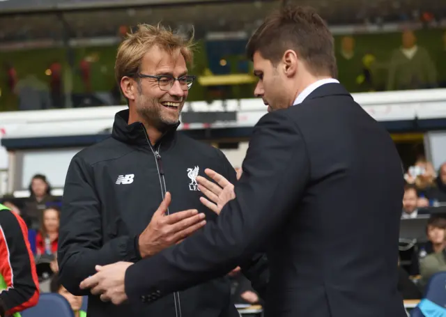 Jurgen Klopp and Mauricio Pochettino